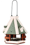 TRIXIE Natura Voederhuis Hangend Grenenhout Bruin/Wit