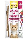 Gimcat kattensnack Sticks met Kip en Bosbessen 3 st