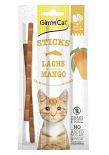 Gimcat kattensnack Sticks met Zalm en Mango 3 st