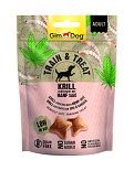 Gimdog Train & Treat Krill en Hennep 125 gr