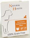 Natural Health Dog hondenvoer Steamed Carnivore Turkey 395 gr