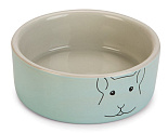 Beeztees voerbak cavia Frinca grijs/mint