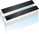 Juwel kleppenset Multilux 150 x 50 zwart