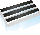 Juwel kleppenset Multilux 150 x 50 4Tl zwart