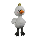 Hondenspeelgoed Gans met Kroon en Piep 50 cm