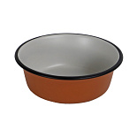 Voer- en Drinkbak Pawprint Terracotta