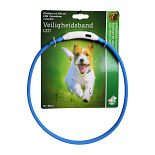 Veiligheidshalsband Led Verstelbaar Blauw 50 -65 cm