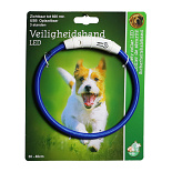 Veiligheidshalsband Led Verstelbaar Nylon Blauw