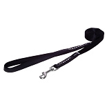 Rogz Hondenlijn Lang Lapz Luna Zwart met Halsband M