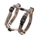 Rogz Hondentuig Lapz Trendy Brown Bones M