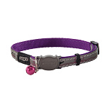 Rogz Kattenhalsband Nightcat Paars Budgies S