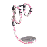 Rogz Kattentuig met Lijn Glowcat Pink Butterflies