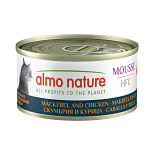 Almo Nature Kattenvoer HFC Mousse Makreel & Kip 70 gr