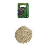 Kattenspeelgoed Rotanbal met Bel Ø 10 cm