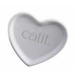 Catit Voerbak Creamy Hart Wit