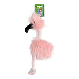 Hondenspeelgoed Fluffy Bird Roze/Zwart met Piep