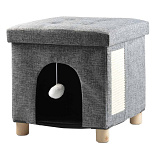 Duvo+ Kattenkrabhuisje Gina Grijs