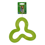 Hondenspeelgoed Triple Curly Geel 18 cm