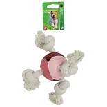 Hondenspeelgoed Bal met 2 Flosstouwen Roze