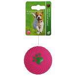 Hondenspeelgoed Bal met Ribbels Roze Ø 7 cm