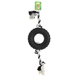 Hondenspeelgoed Band met 2 Knoop Slierten 68 cm