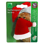 Kattenspeelgoed kerstmuts met Catnip