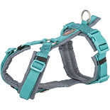 TRIXIE Hondentuig Premium Trekking Aqua/Grafiet