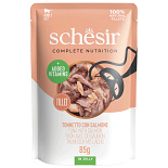 Schesir Kattenvoer Complete Tonijn & Zalm Gelei 85 gr