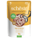 Schesir Kattenvoer Complete Tonijn & Kip Gelei 85 gr