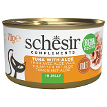 Schesir Kattenvoer Complements Tonijn & Aloe Gelei 70 gr
