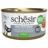 Schesir Kattenvoer Complements Tonijn & Inktvis Gelei 70 gr