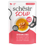 Schesir Kattenvoer Zalm & Wortel Soup 40 gr