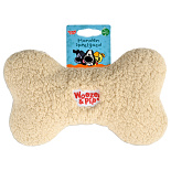 Woezel & Pip Hondenspeelgoed Bot met Piep Beige