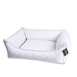 Lex & Max hondenmand Eco Leather white