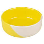 Duvo+ voerbak Grace Geel/Wit 600 ml