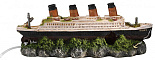 Aqua D'ella shipwreck titanic with airstone