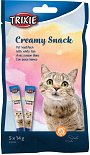 TRIXIE kattensnack creamy met witvis 5 x 14 gr