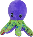 Octopus met Piep Paars/Glitter 17 cm