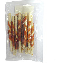 Witte Buffelhuid Rollsticks met Kip <br>13 cm 10 st