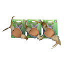 Kattenspeelgoed Bal met Veren Blauw/Bruin