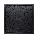 District 70 Likmat Quest Donkergrijs<br> 28 x 28 cm