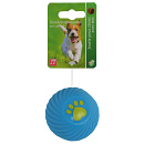 Hondenspeelgoed Bal met Ribbels Blauw<br> Ø 7 cm