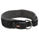 TRIXIE Halsband Premium Extra Breed Zwart/Grafiet