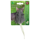 Kattenspeelgoed Muis Staart met Catnip Grijs