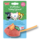 Woezel & Pip Kattenspeelgoed Muis met Catnip en Bel Rood