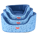 Woezel & Pip Hondenmand Hoge Rand Blauw