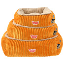 Woezel & Pip Hondenmand Corduroy Geel