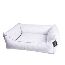 Lex & Max hondenmand Eco Leather white