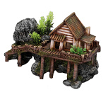 Aqua D'ella wooden house with plants