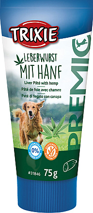 TRIXIE leverworst met hennep 75 gr